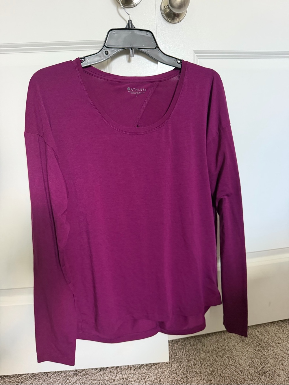 Athleta Women's Essence Tie Back Top Large Fuschia